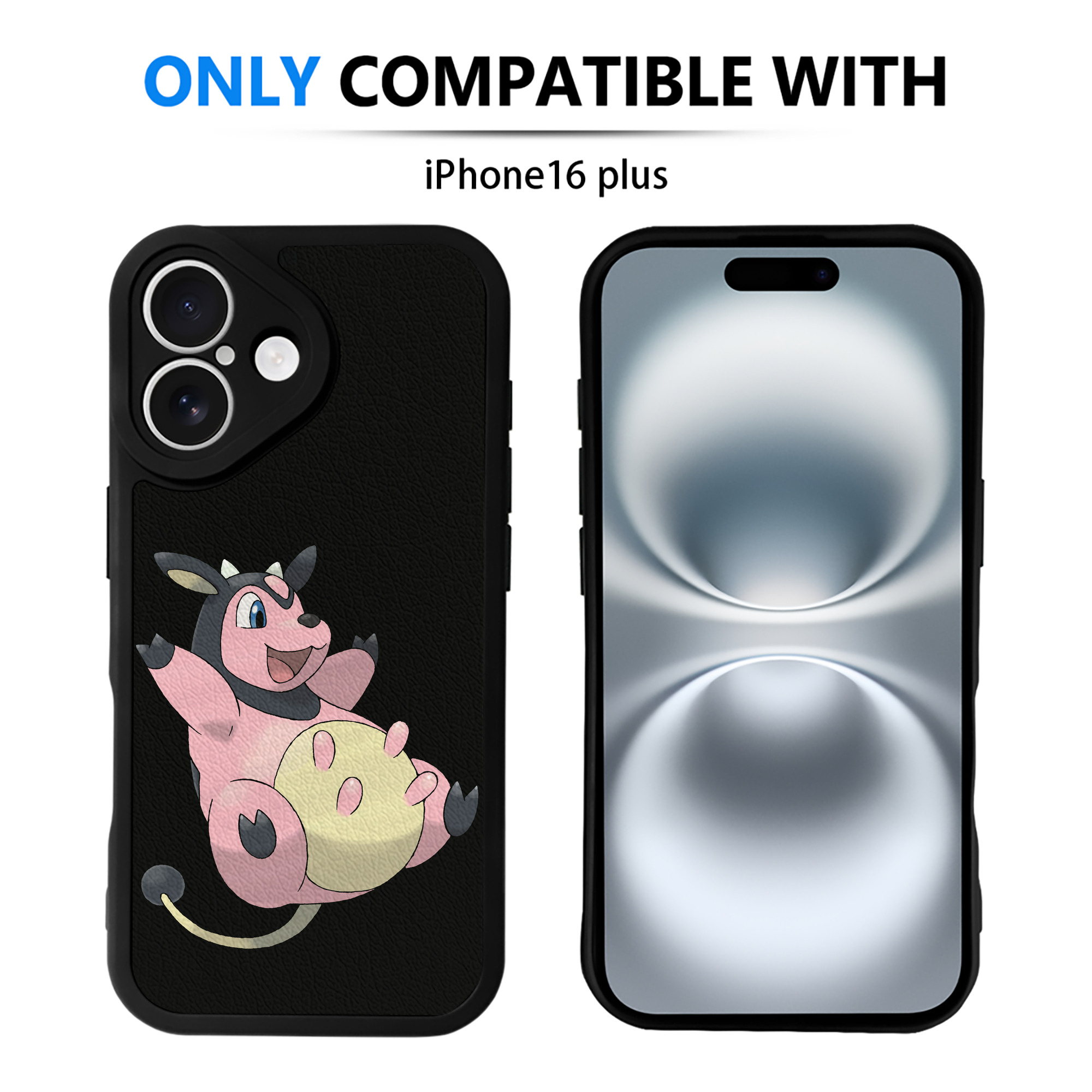 （画像用） ポケットモンスター Pokémon 【iPhone 16シリーズ対応】シリコンスマホケース（レザー調） 材質：シリコン
